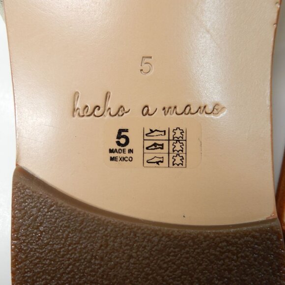 Beek Lory Slide Flat SANDALS Size 5 Platinum Beach Leather Studs NEW $295 - Picture 13 of 14